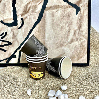 يمكن التخلص من PE مزدوج PE كوب ورقة واحدة 4oz 125 مل واردة مقاومة للبرد