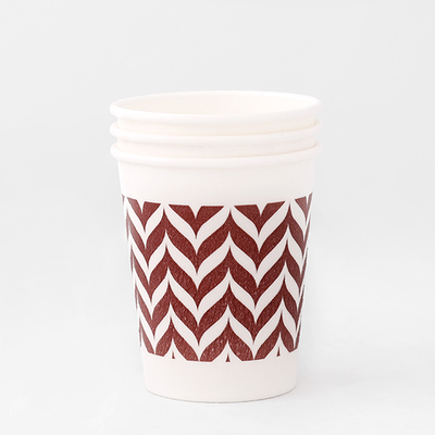 طباعة مخصصة 4oz 8oz 12oz 16oz 22oz كوب ورق حائط واحد